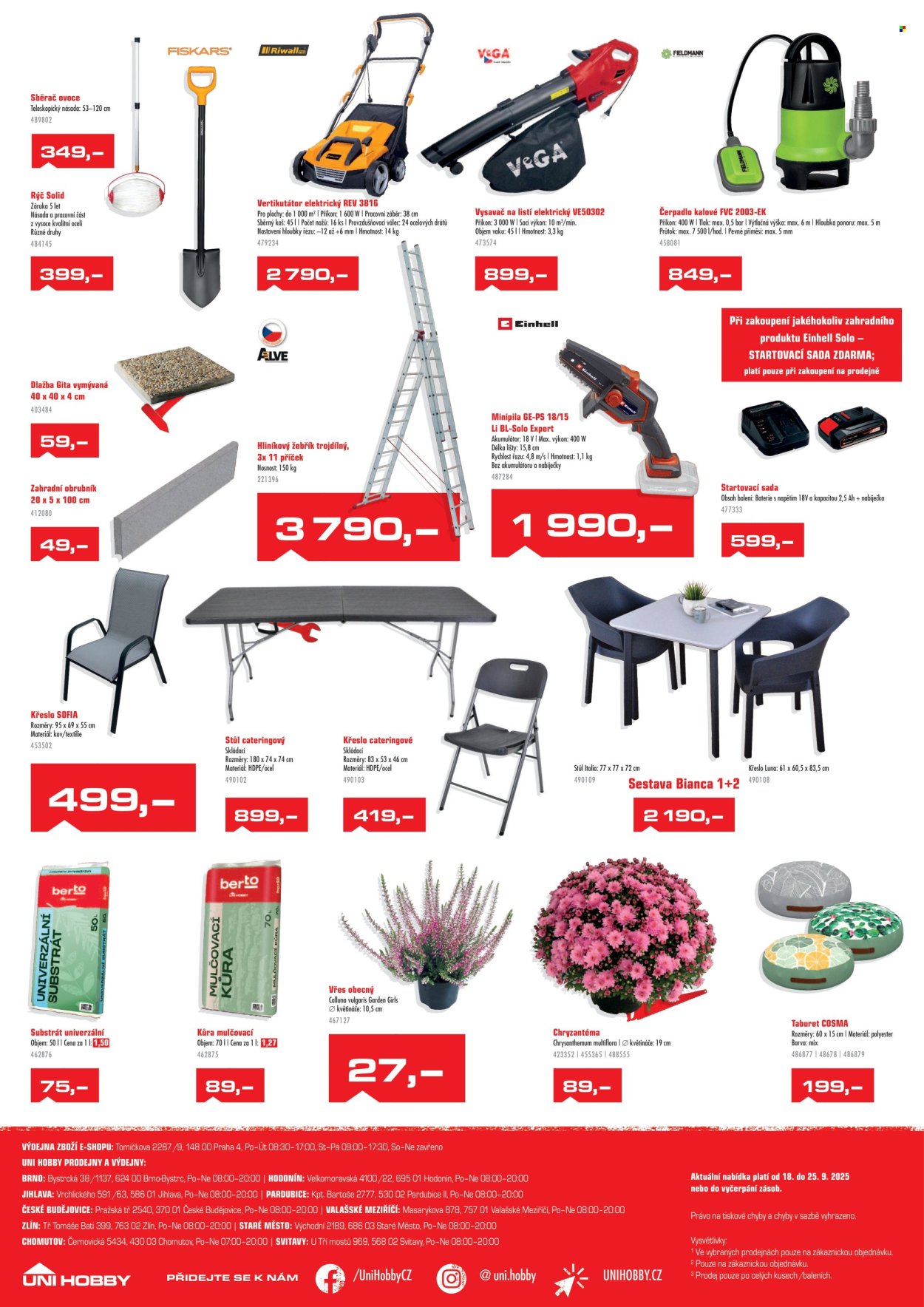Leták UNI HOBBY - 18.9.2025 - 25.9.2025. Strana 4