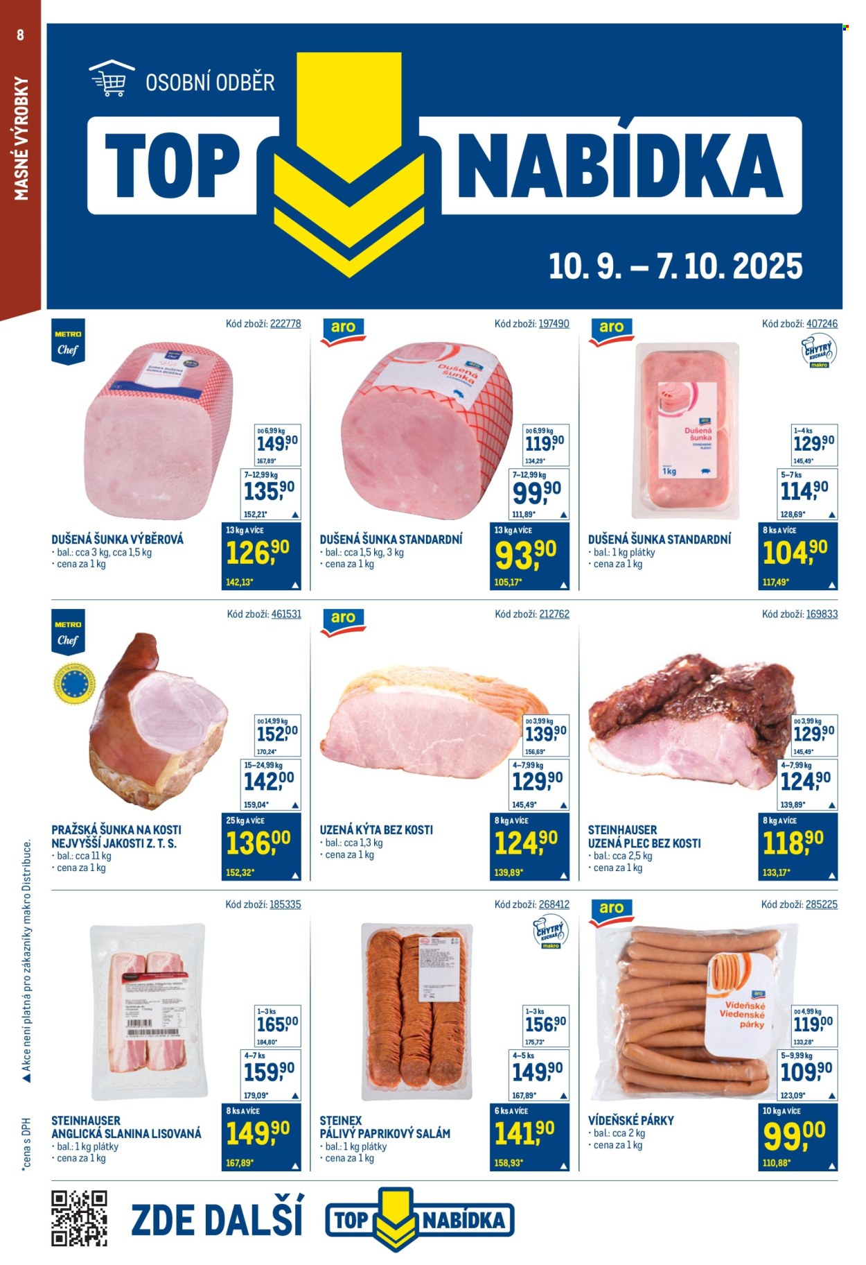 Leták MAKRO - 24.9.2025 - 7.10.2025. Strana 8
