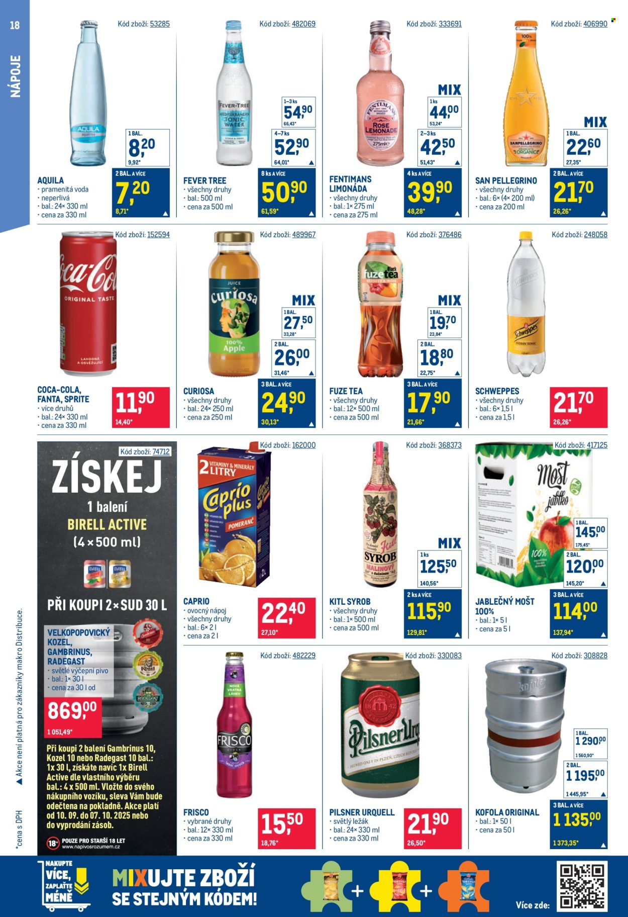 Leták MAKRO - 24.9.2025 - 7.10.2025. Strana 18