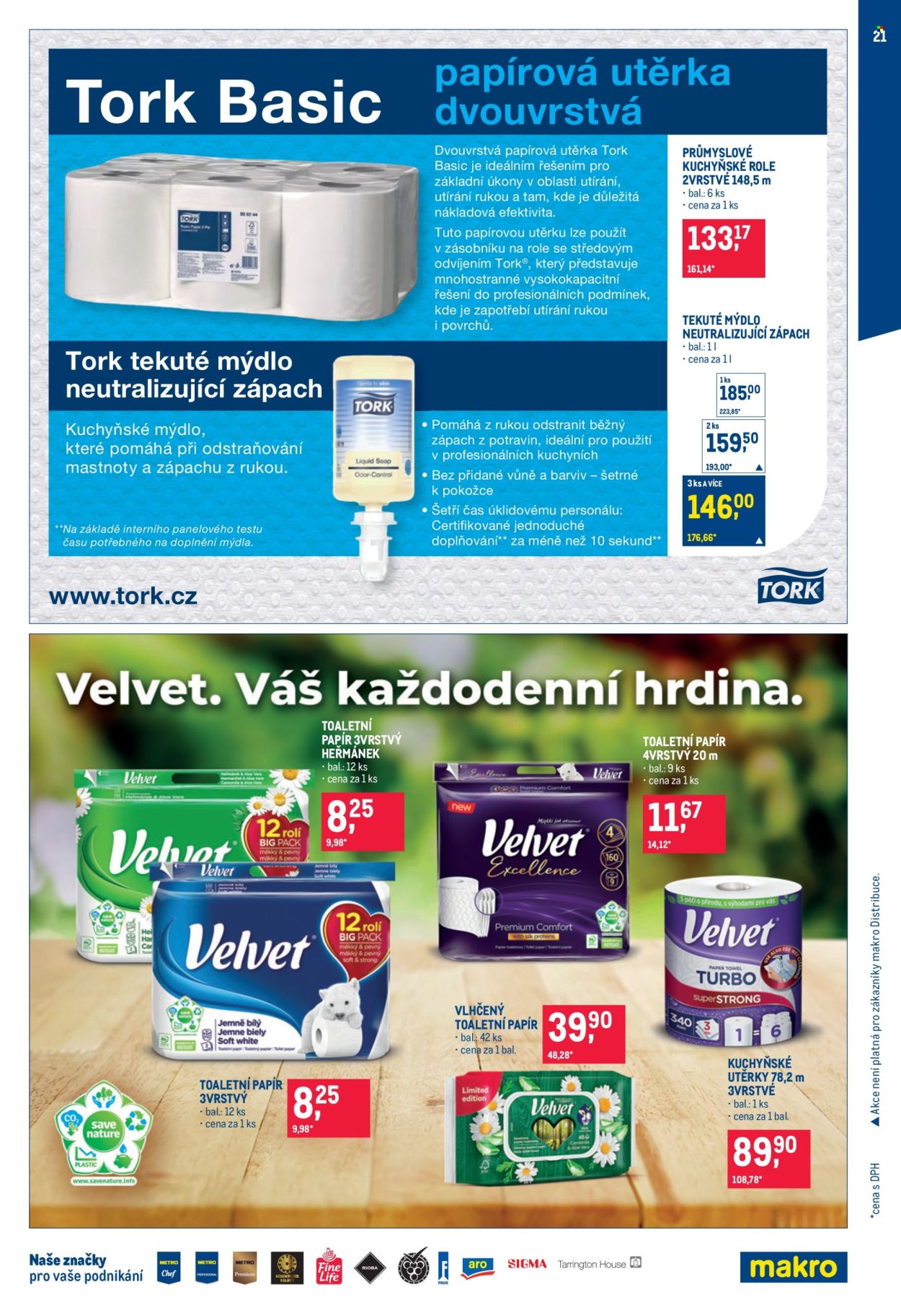 Leták MAKRO - 24.9.2025 - 21.10.2025. Strana 21
