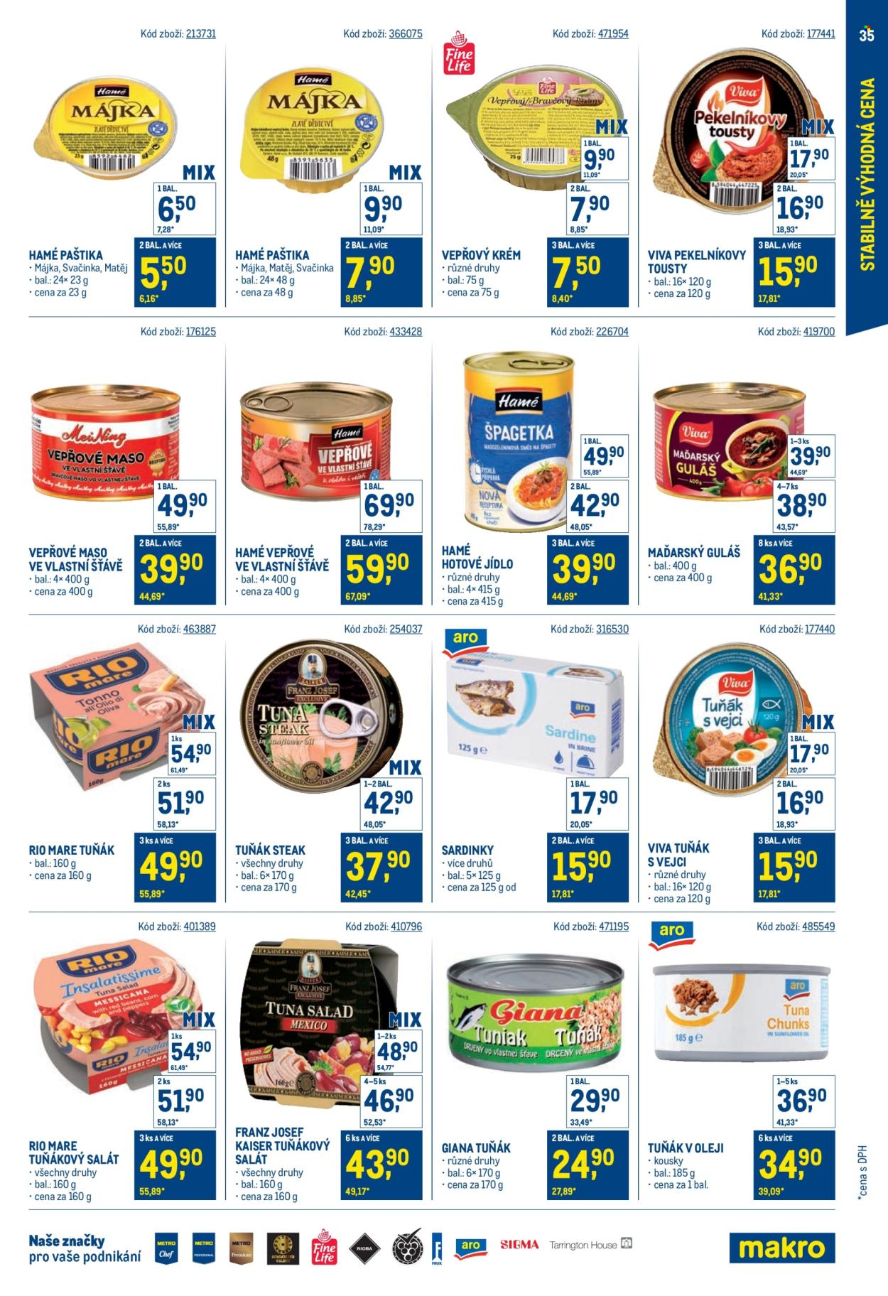 Leták MAKRO - 24.9.2025 - 18.11.2025. Strana 35