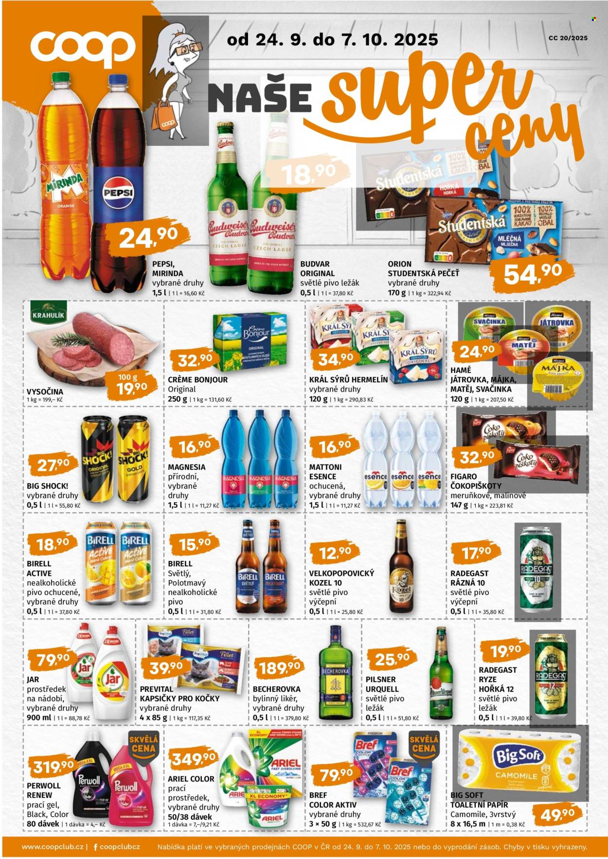 Leták coop TERNO - 24.9.2025 - 7.10.2025. Strana 1