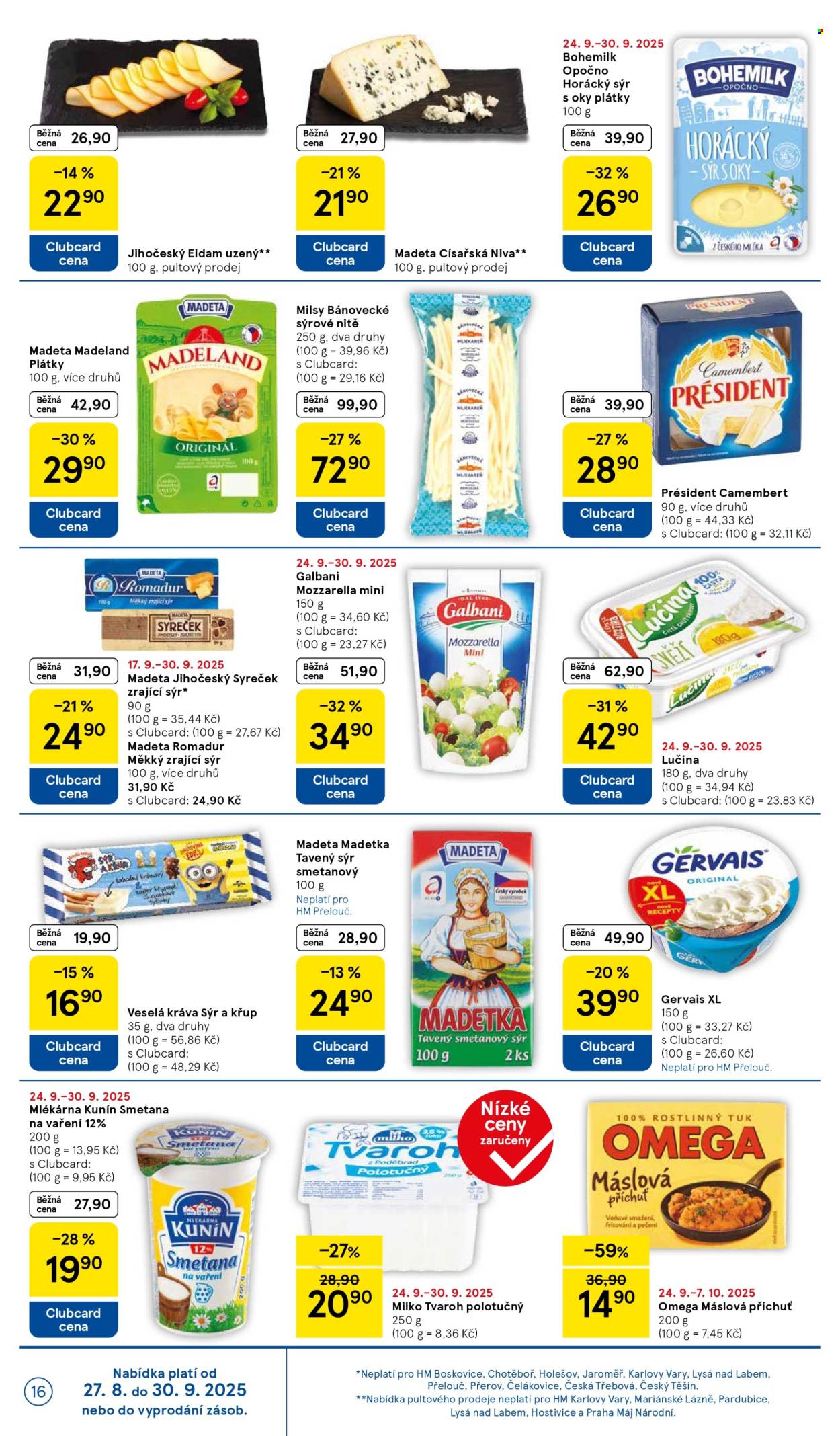 Leták TESCO - 24.9.2025 - 30.9.2025. Strana 16