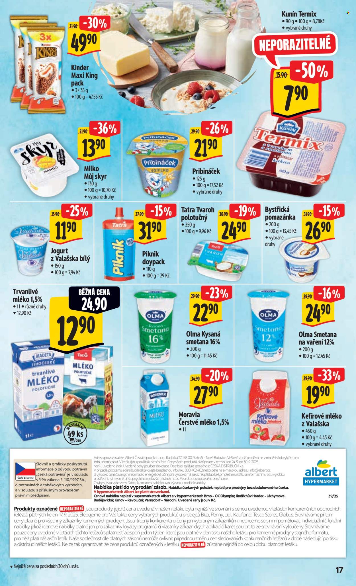 Leták Albert Hypermarket - 24.9.2025 - 30.9.2025. Strana 25