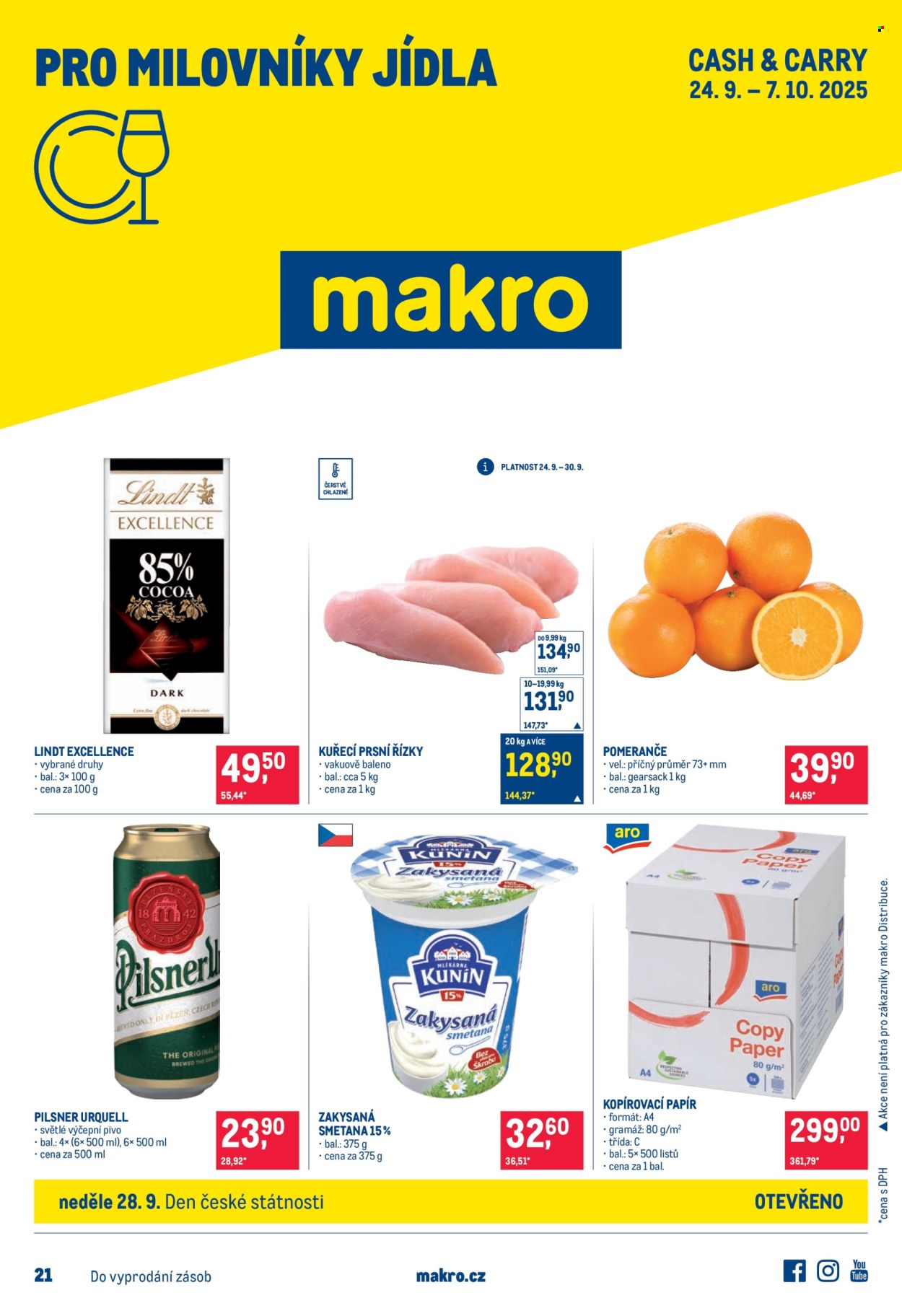 Leták MAKRO - 24.9.2025 - 7.10.2025. Strana 1
