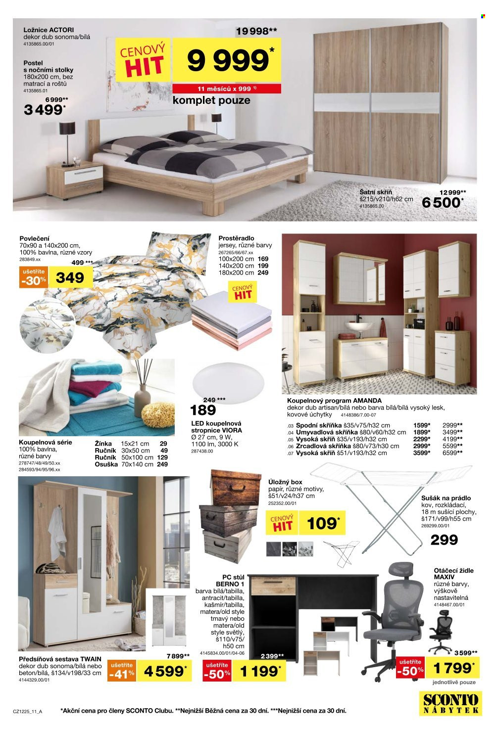 Leták SCONTO NÁBYTEK - 24.9.2025 - 14.10.2025. Strana 11