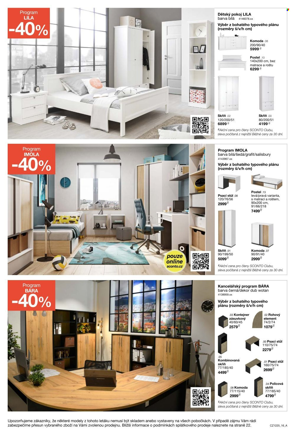 Leták SCONTO NÁBYTEK - 24.9.2025 - 14.10.2025. Strana 16