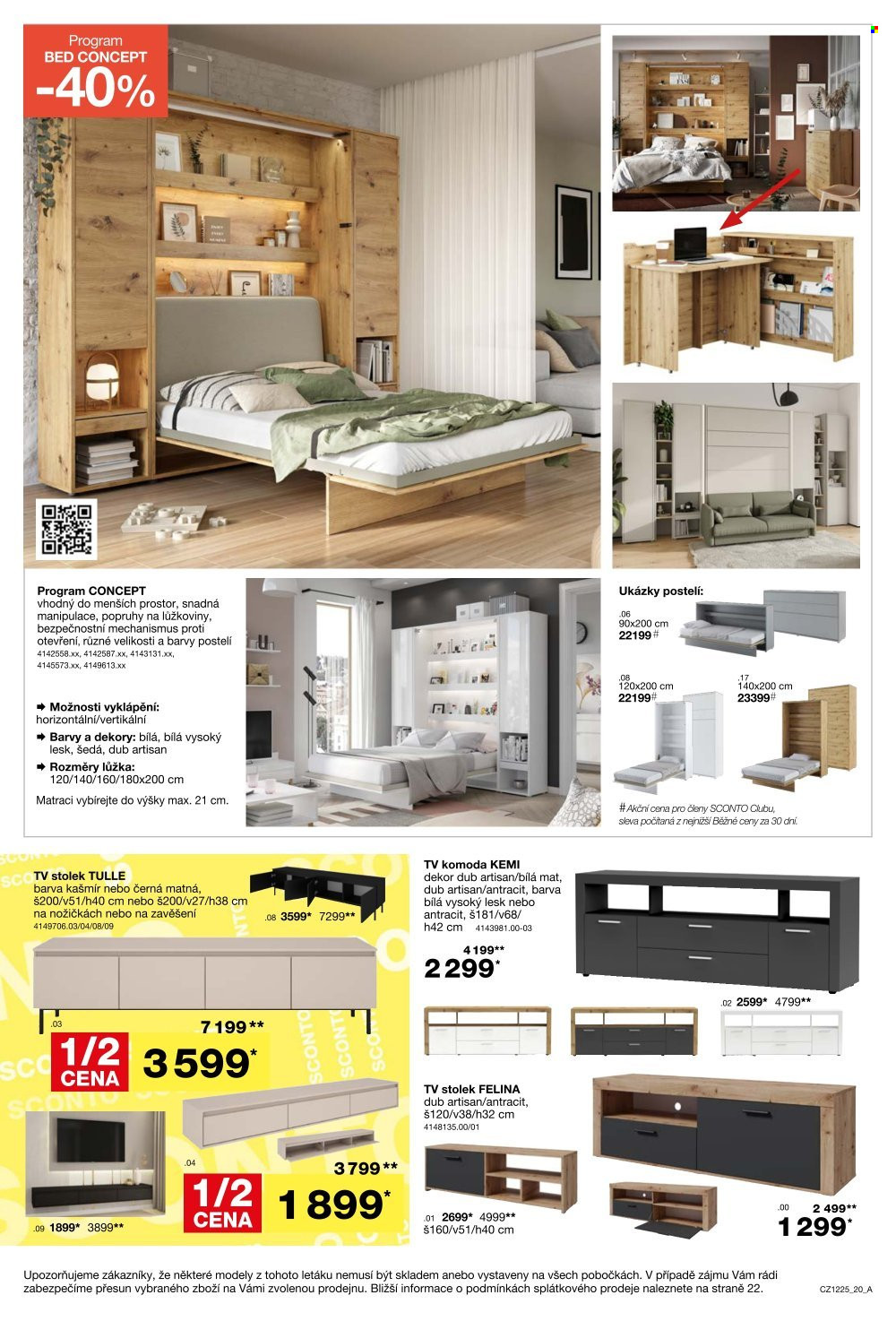 Leták SCONTO NÁBYTEK - 24.9.2025 - 14.10.2025. Strana 20