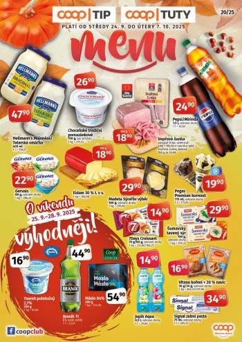 Leták coop TIP - 24.9.2025 - 7.10.2025.