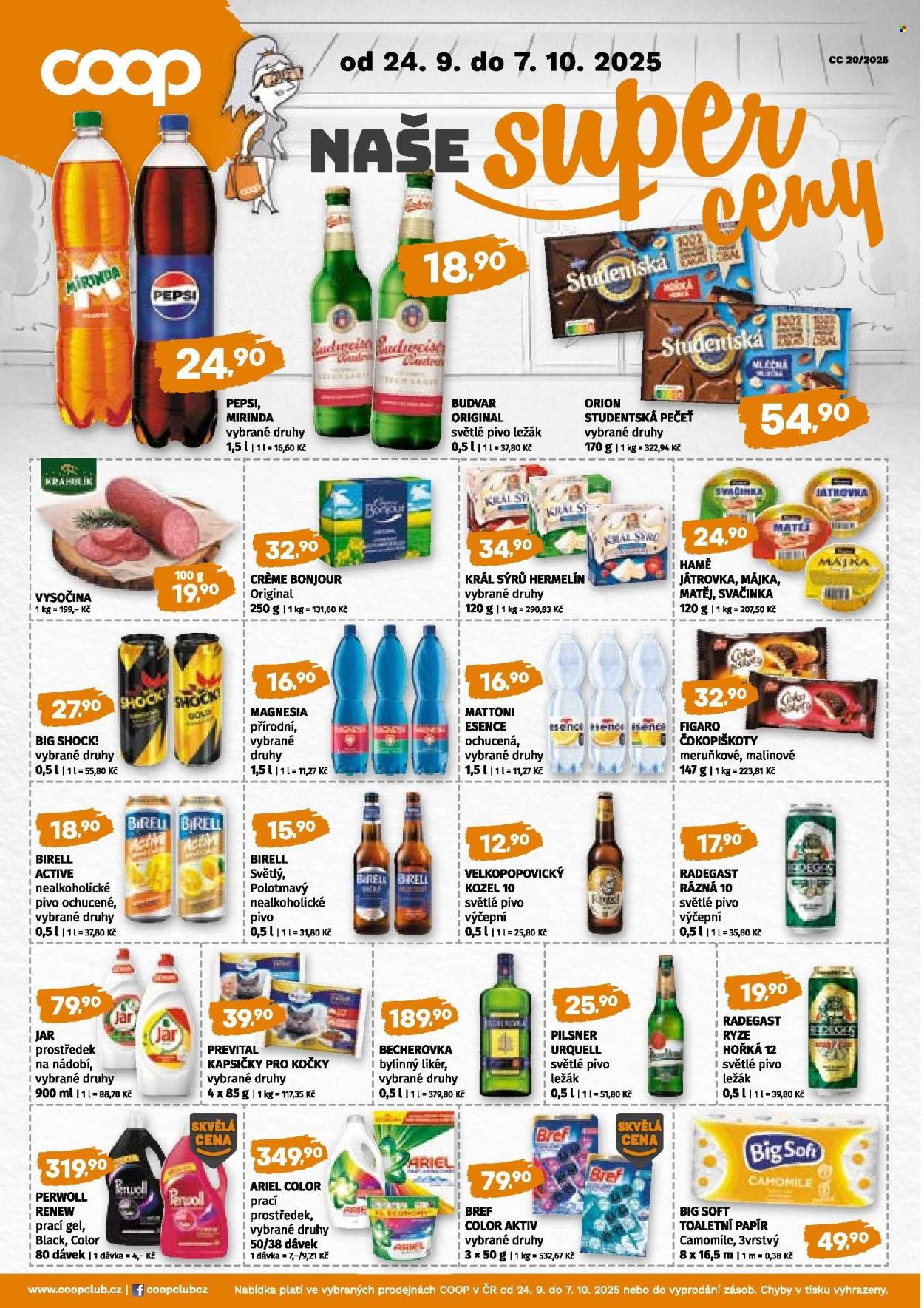 Leták coop JEDNOTA - 24.9.2025 - 7.10.2025. Strana 4