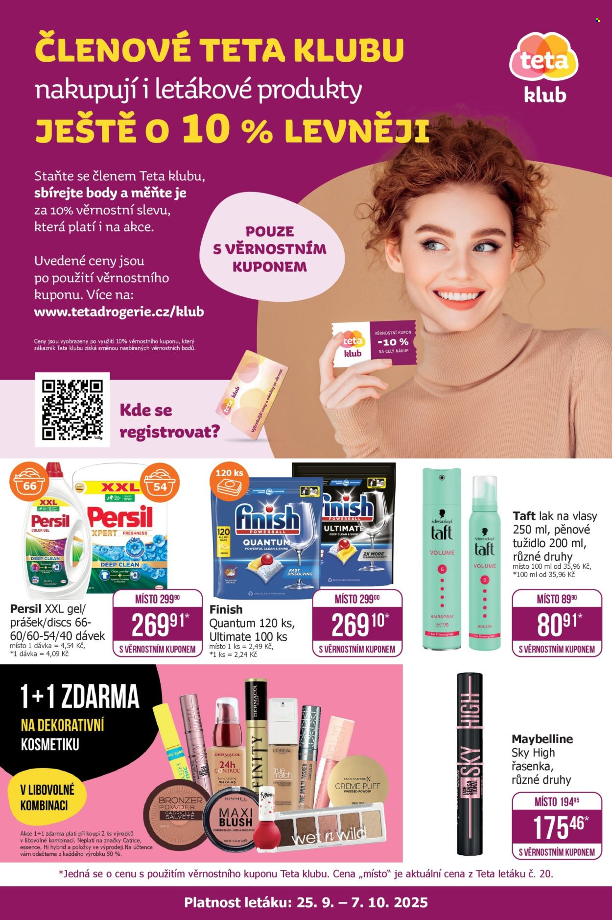 Leták Teta drogerie - 25.9.2025 - 7.10.2025. Strana 1