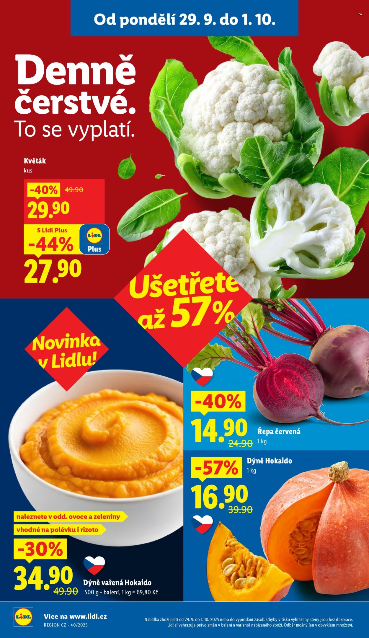Leták Lidl - 29.9.2025 - 1.10.2025. Strana 8