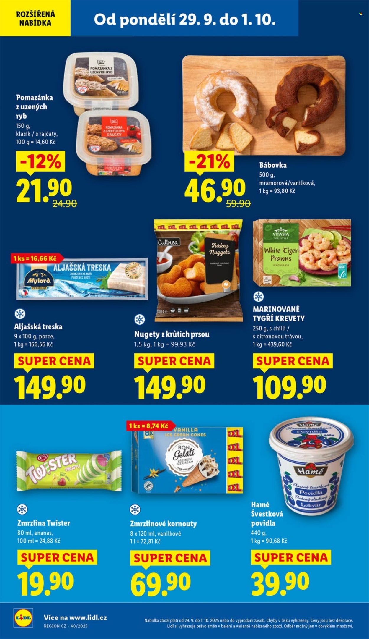 Leták Lidl - 29.9.2025 - 1.10.2025. Strana 22