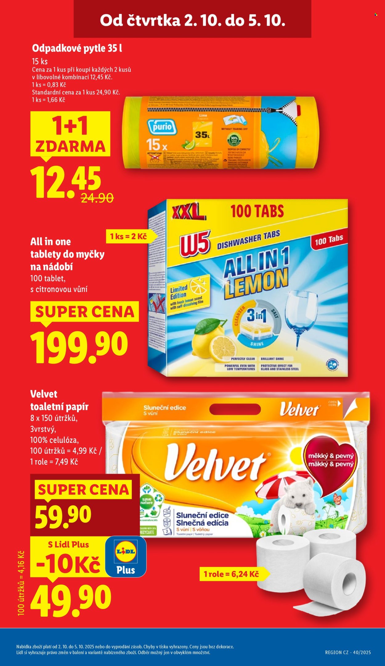 Leták Lidl - 2.10.2025 - 5.10.2025. Strana 3