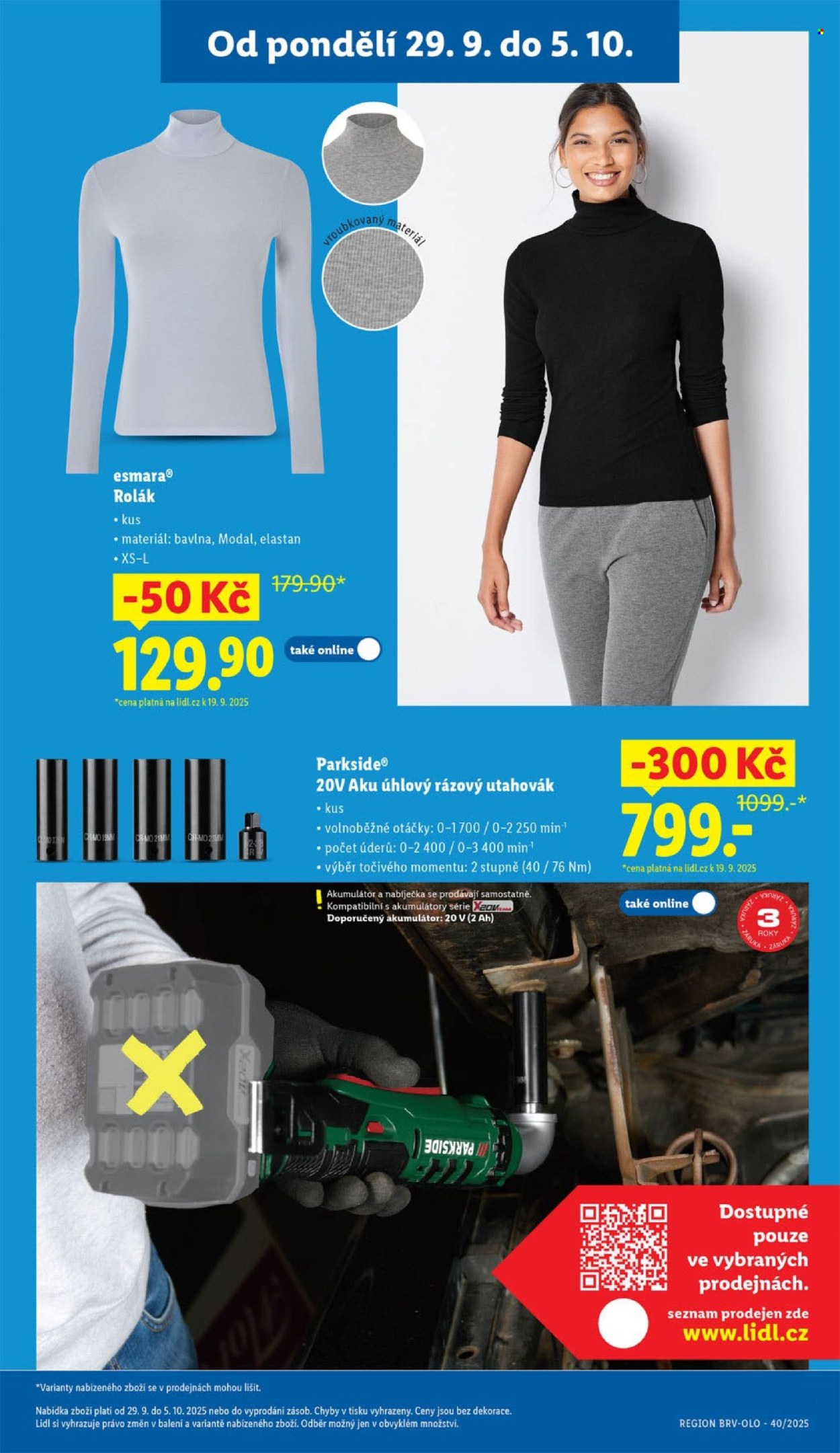 Leták Lidl - 29.9.2025 - 5.10.2025. Strana 21