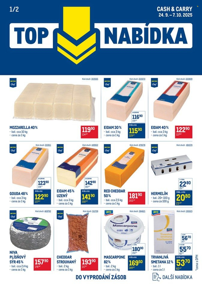 Leták MAKRO - 24.9.2025 - 7.10.2025. Strana 1