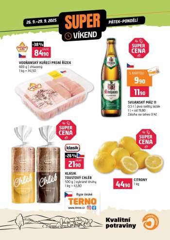 Leták coop TERNO - 26.9.2025 - 29.9.2025.