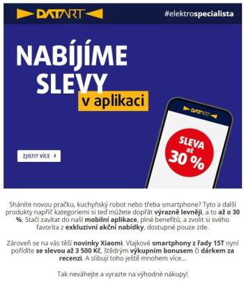 Leták DATART - 25.9.2025 - 30.9.2025.
