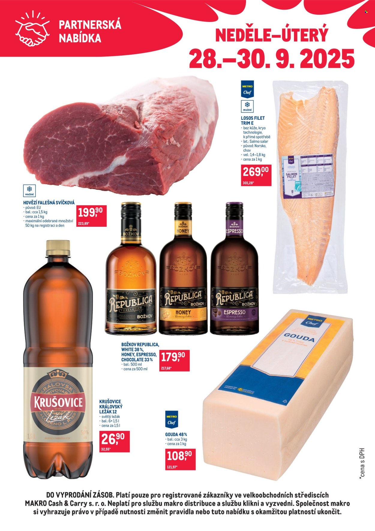 Leták MAKRO - 28.9.2025 - 30.9.2025. Strana 1