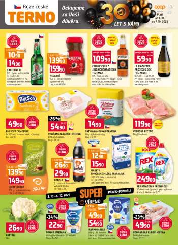 Leták coop TERNO - 1.10.2025 - 7.10.2025.