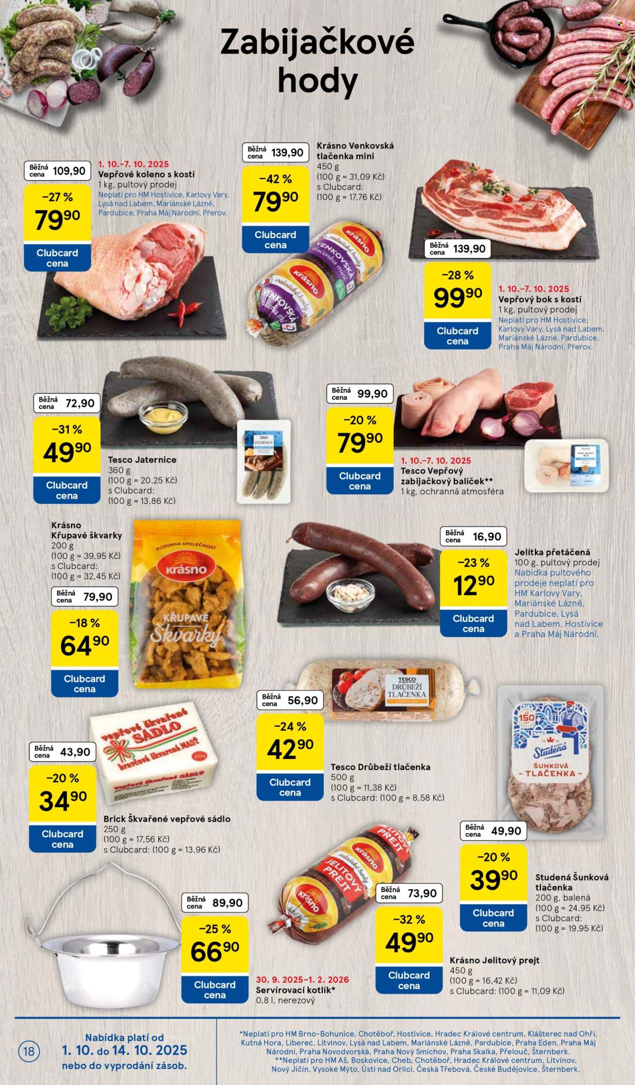 Leták TESCO - 1.10.2025 - 7.10.2025. Strana 18