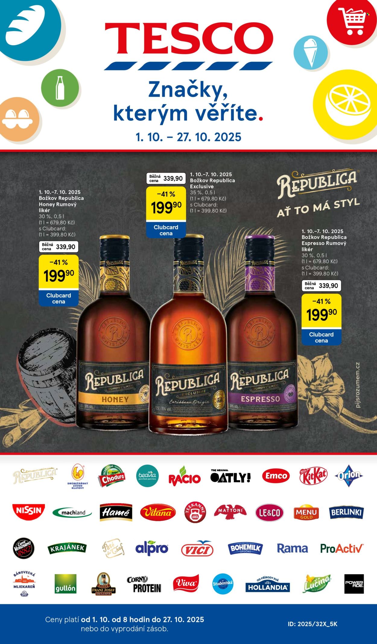 Leták TESCO hypermarket - 1.10.2025 - 27.10.2025. Strana 1