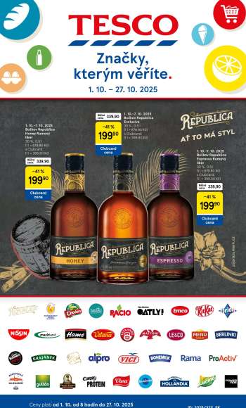 Leták TESCO hypermarket - 1.10.2025 - 27.10.2025.