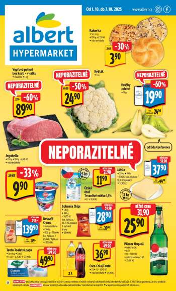 Leták Albert Hypermarket - 1.10.2025 - 7.10.2025.