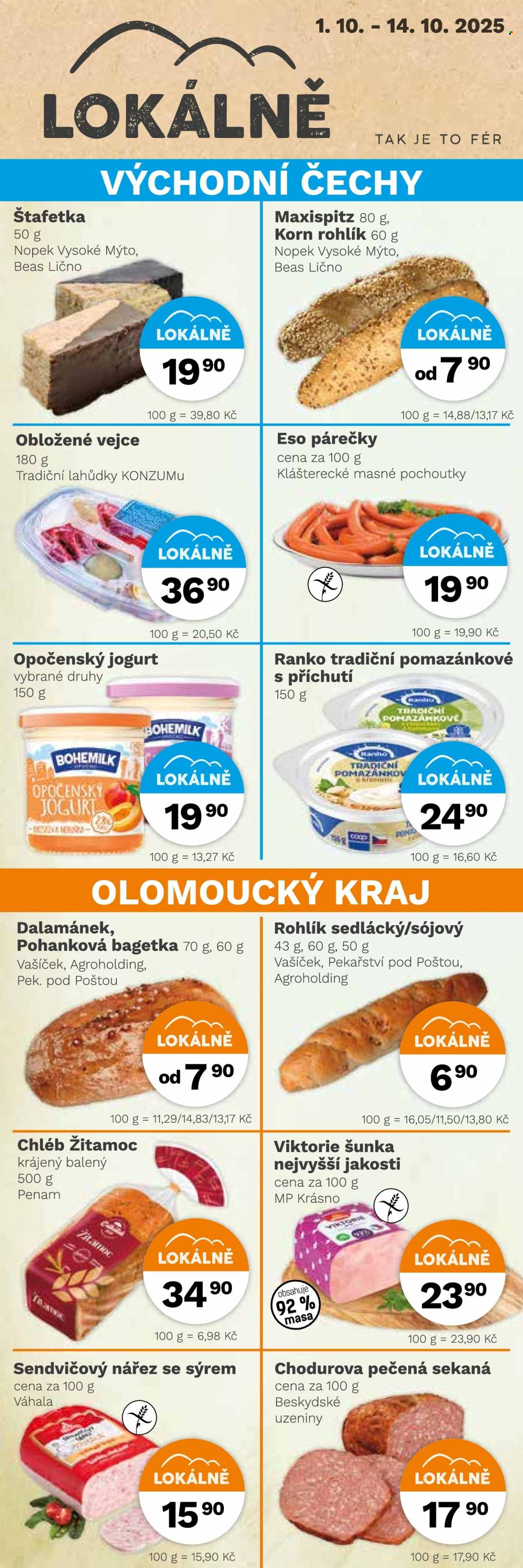 Leták Konzum - 1.10.2025 - 14.10.2025. Strana 2