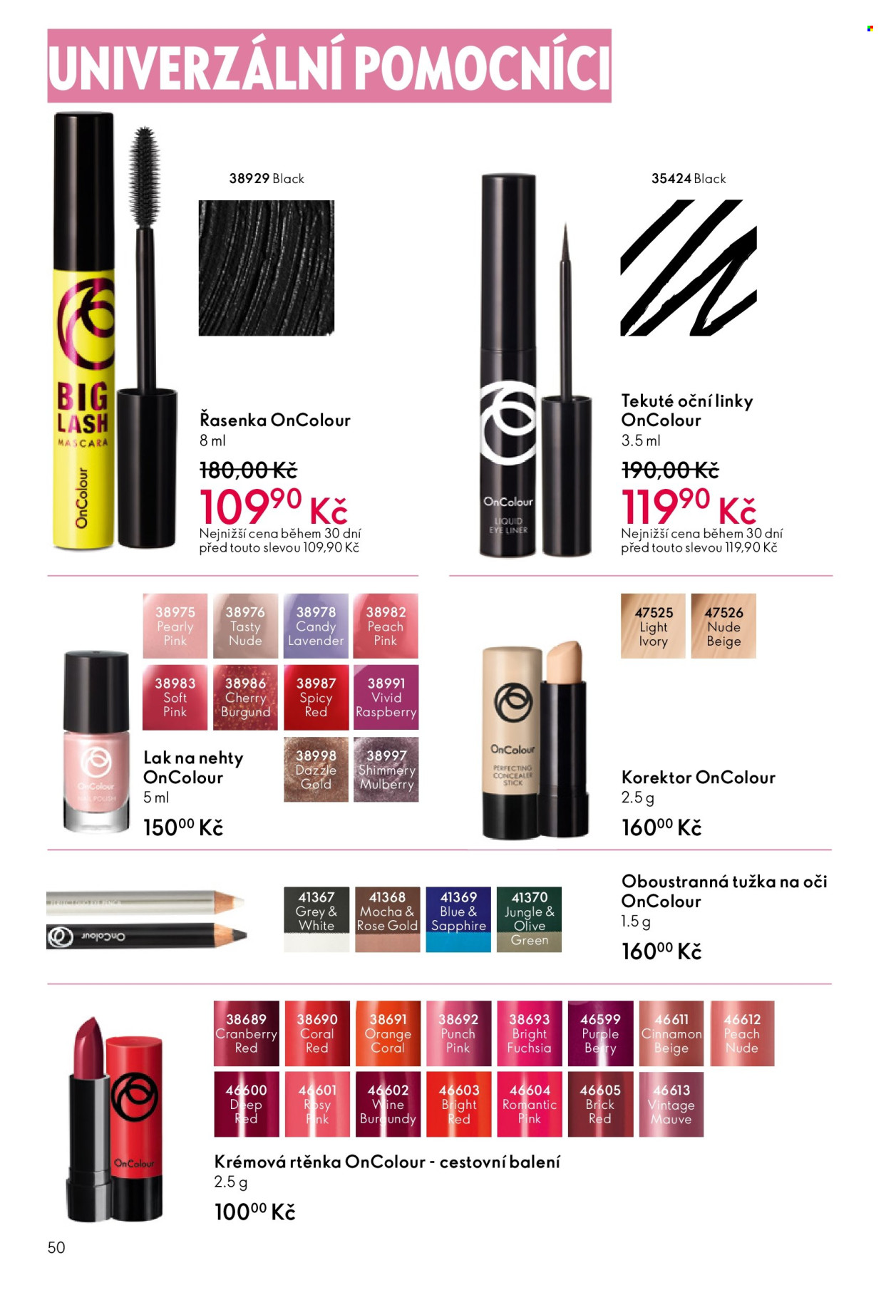 Leták ORIFLAME - 1.10.2025 - 21.10.2025. Strana 50