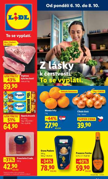 Leták Lidl - 6.10.2025 - 8.10.2025.
