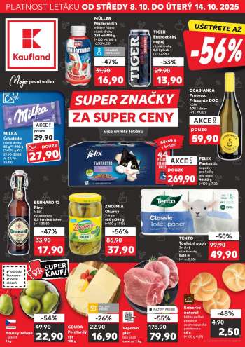 Leták Kaufland - 8.10.2025 - 14.10.2025.