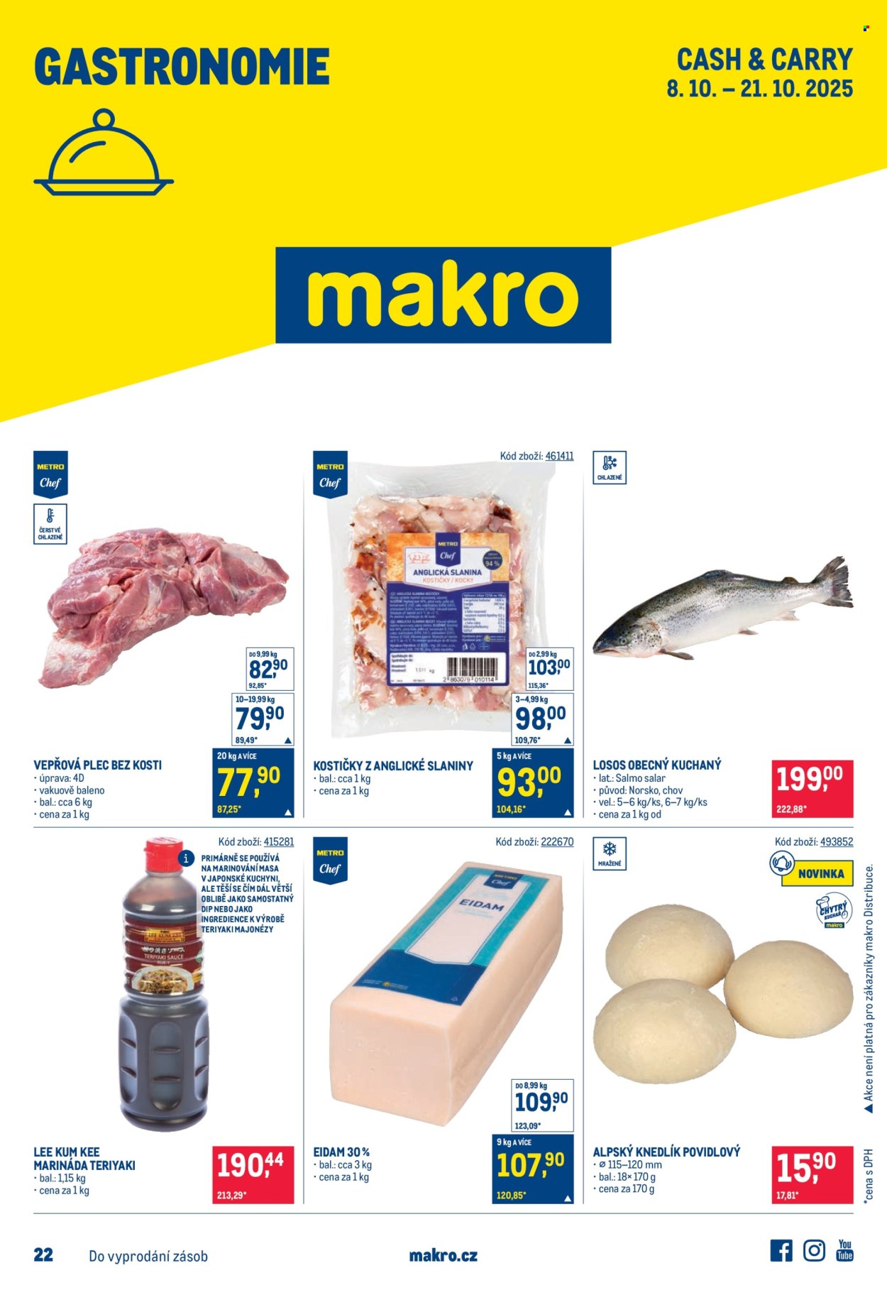 Leták MAKRO - 8.10.2025 - 21.10.2025. Strana 1