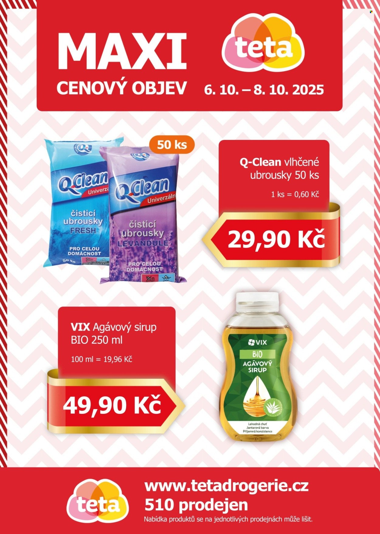 Leták Teta drogerie - 6.10.2025 - 8.10.2025. Strana 1
