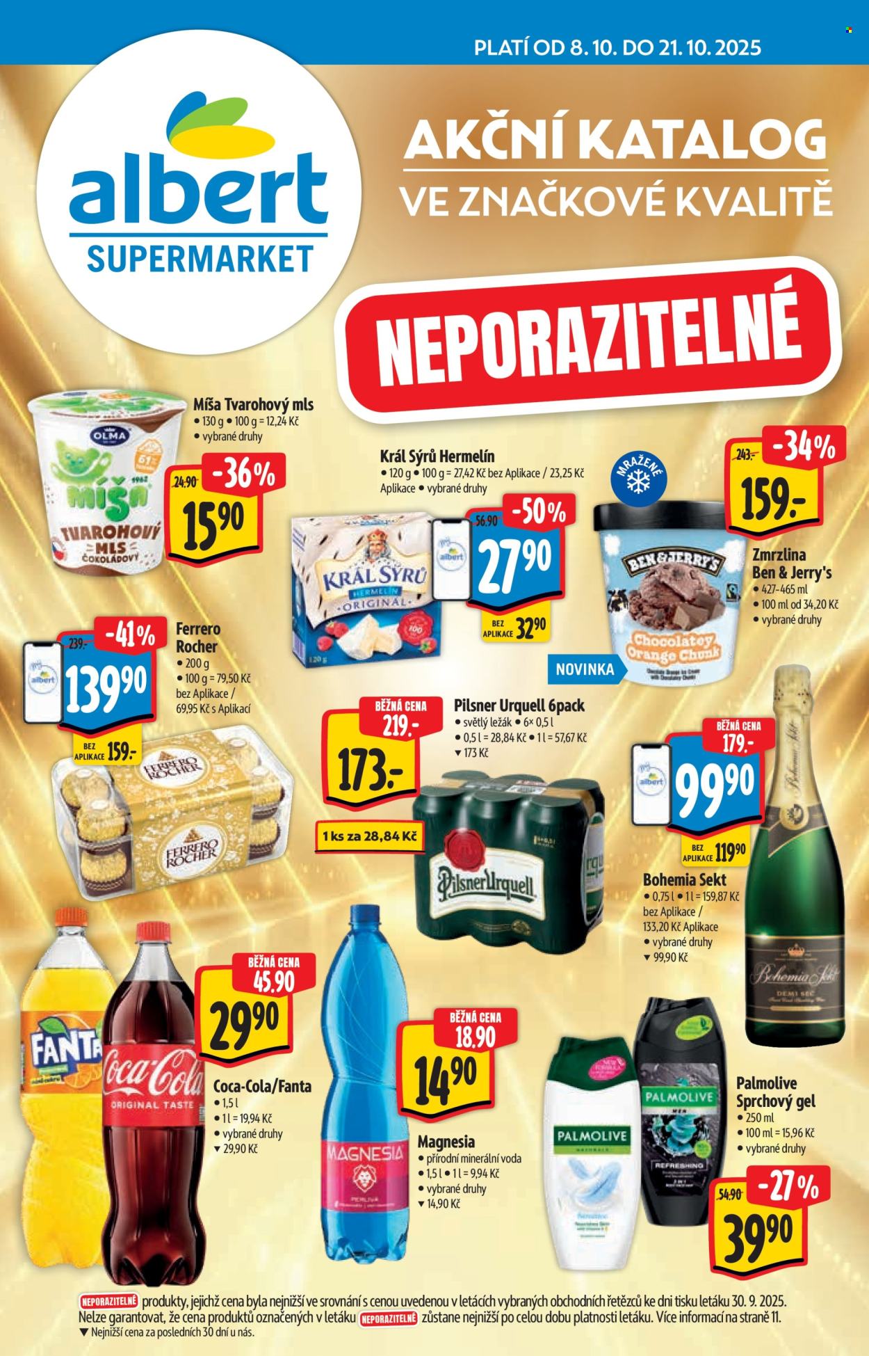 Leták Albert Supermarket - 8.10.2025 - 21.10.2025. Strana 1