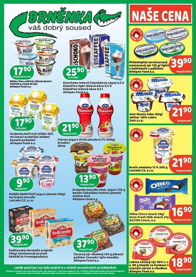 Leták Brněnka - 8.10.2025 - 19.10.2025. Strana 3