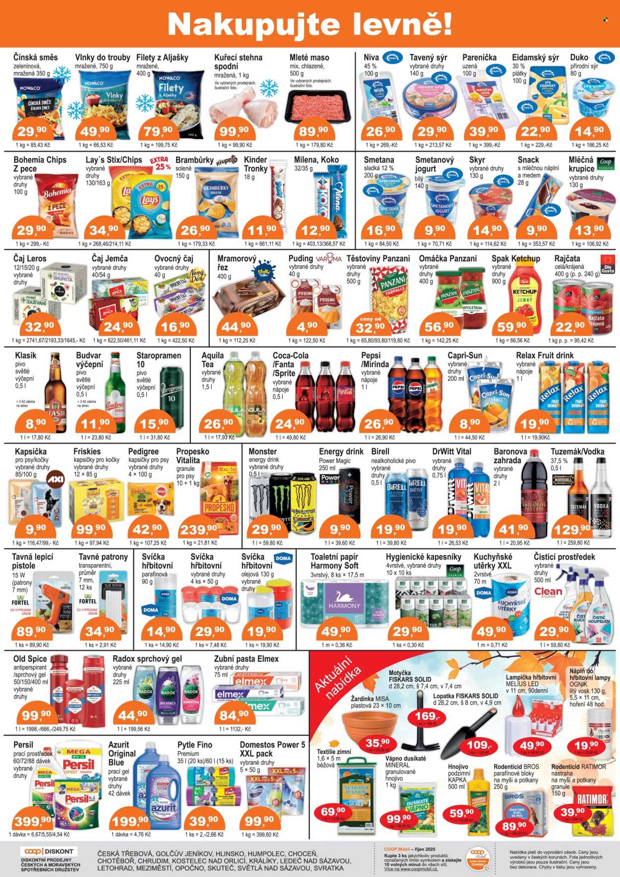 Leták coop DISKONT - 8.10.2025 - 21.10.2025. Strana 2