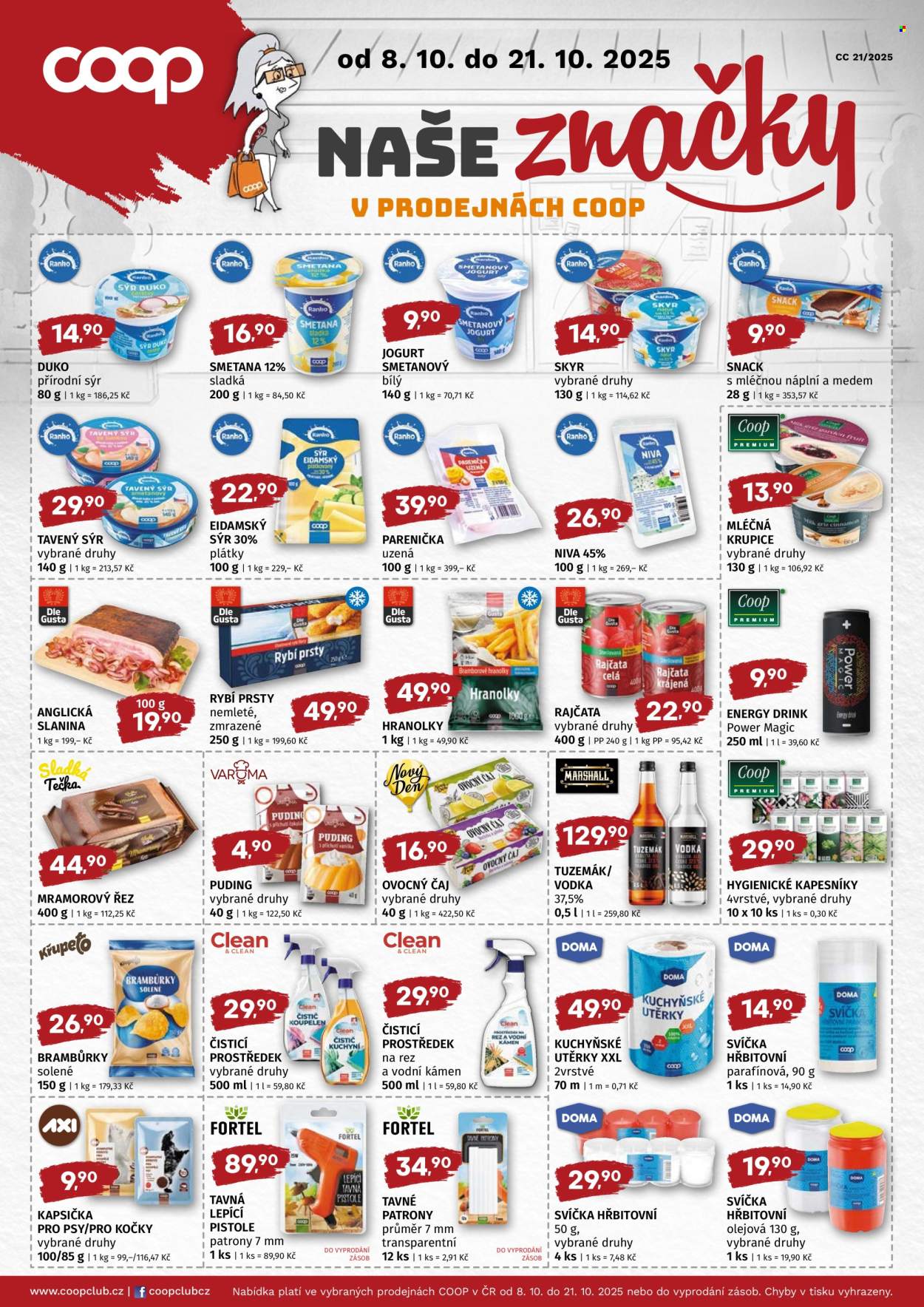 Leták coop JEDNOTA - 8.10.2025 - 21.10.2025. Strana 2