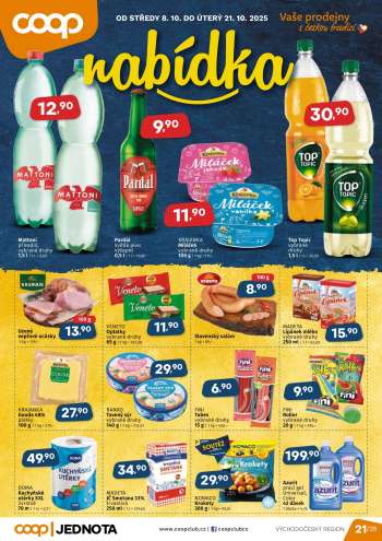 Leták coop JEDNOTA - 8.10.2025 - 21.10.2025.
