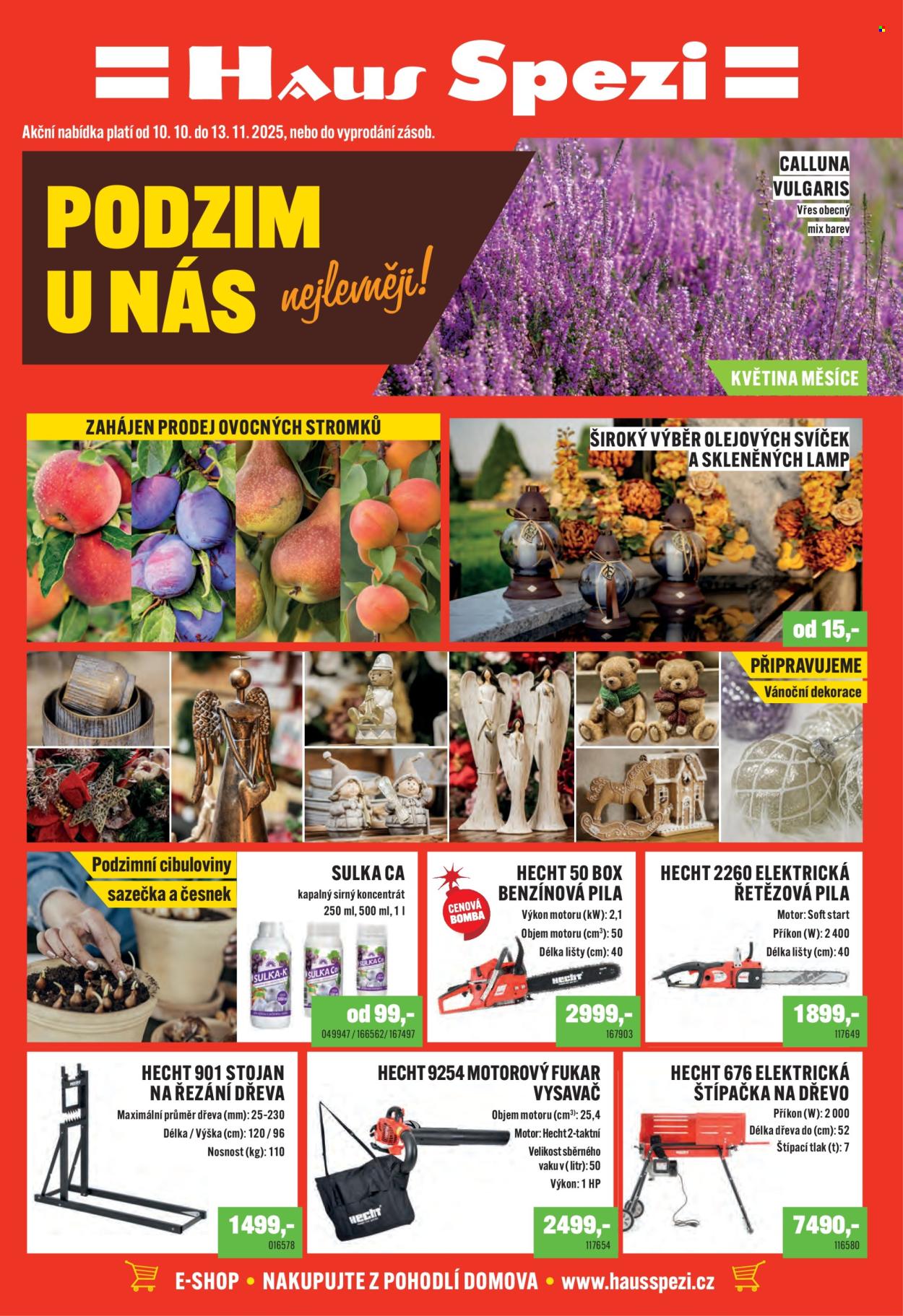 Leták Haus Spezi - 10.10.2025 - 13.11.2025. Strana 1