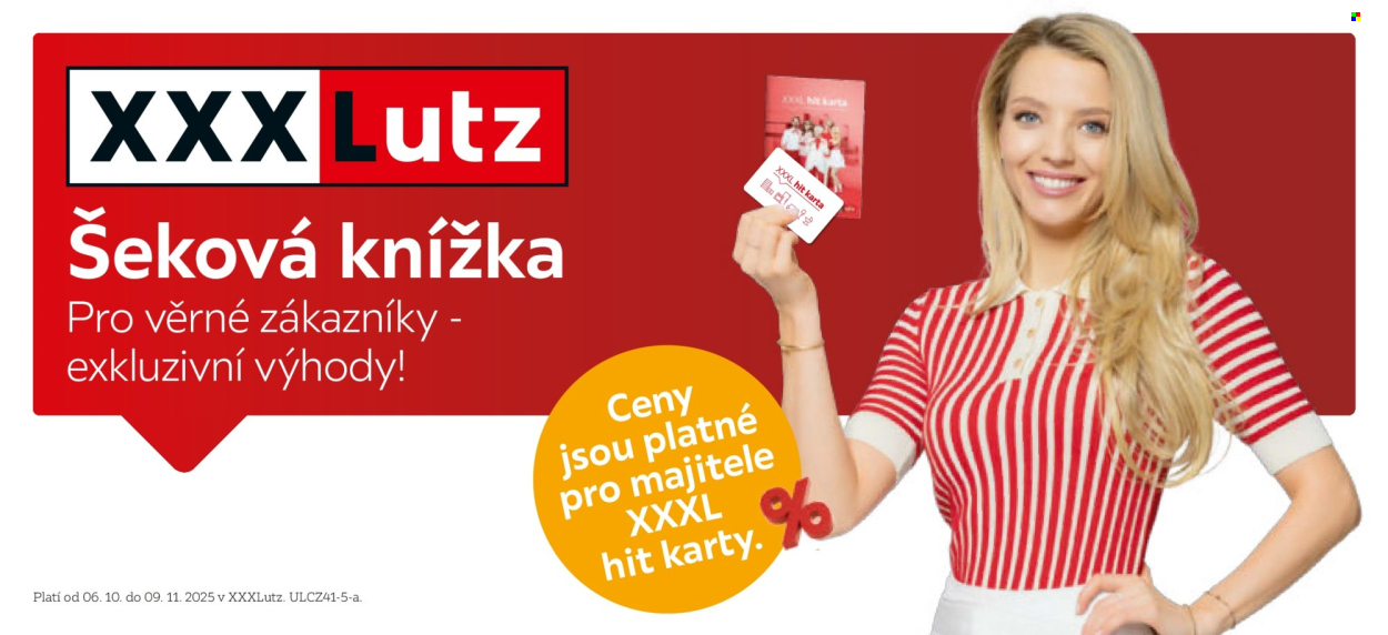 Leták XXXLutz - 6.10.2025 - 9.11.2025. Strana 1