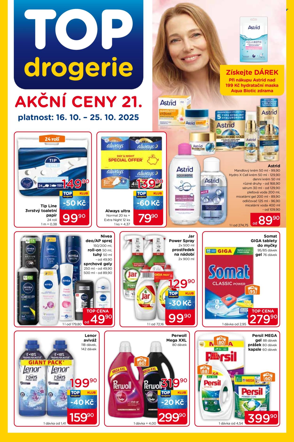 Leták TOP drogerie - 16.10.2025 - 25.10.2025. Strana 1