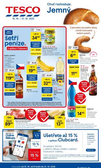 Leták TESCO - 15.10.2025 - 21.10.2025.