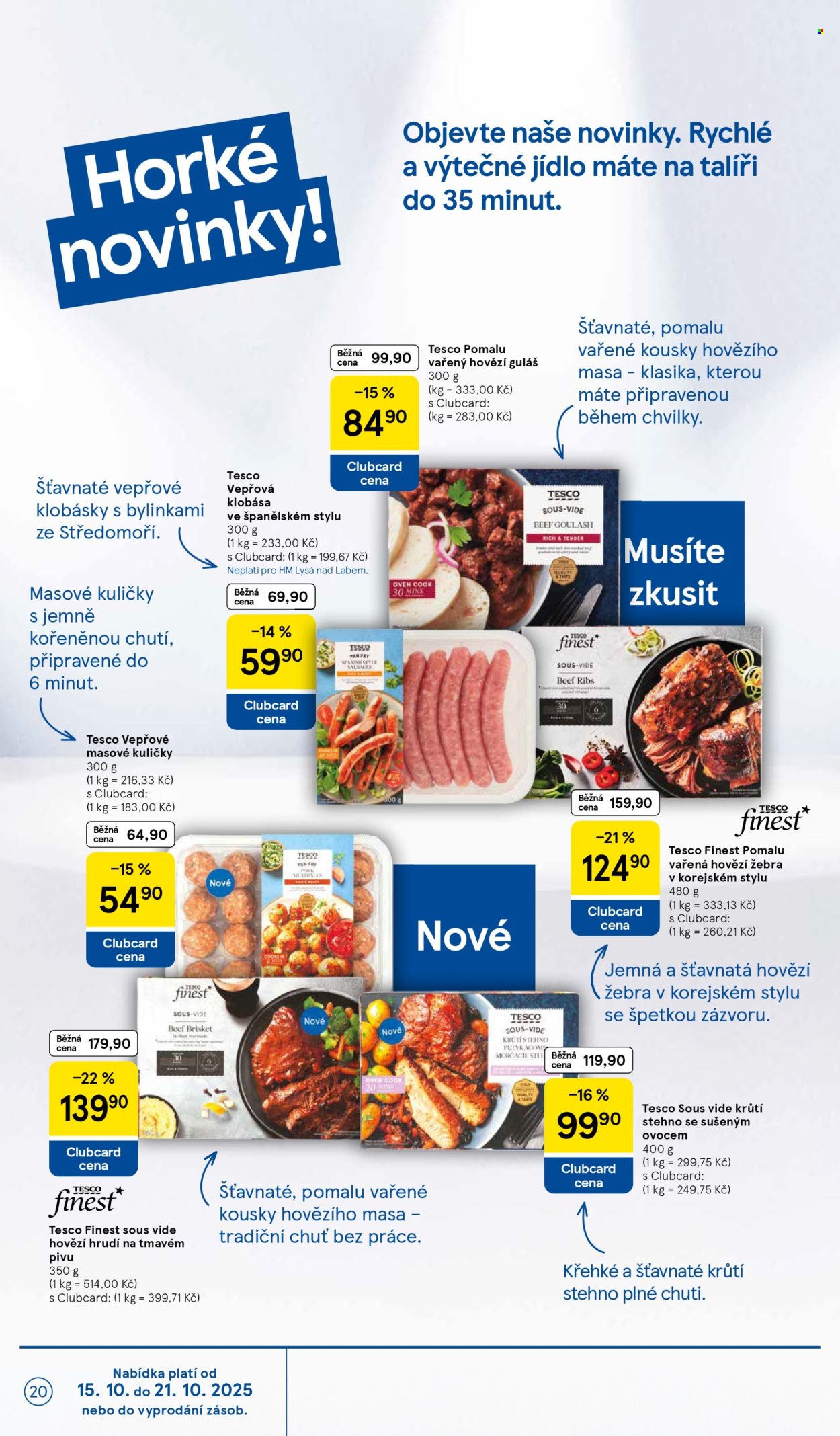 Leták TESCO - 15.10.2025 - 21.10.2025. Strana 20