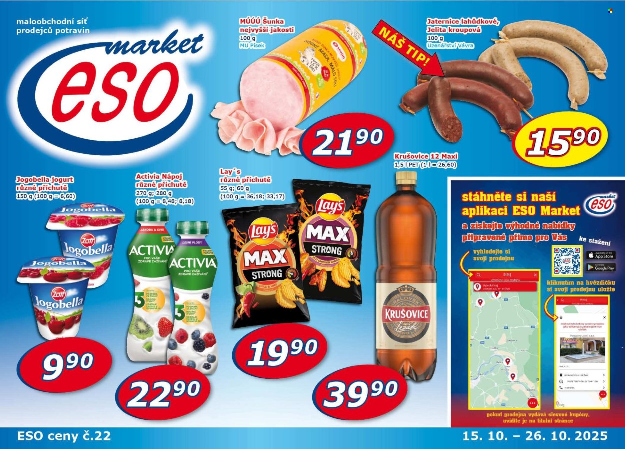 Leták ESO MARKET - 15.10.2025 - 26.10.2025. Strana 1