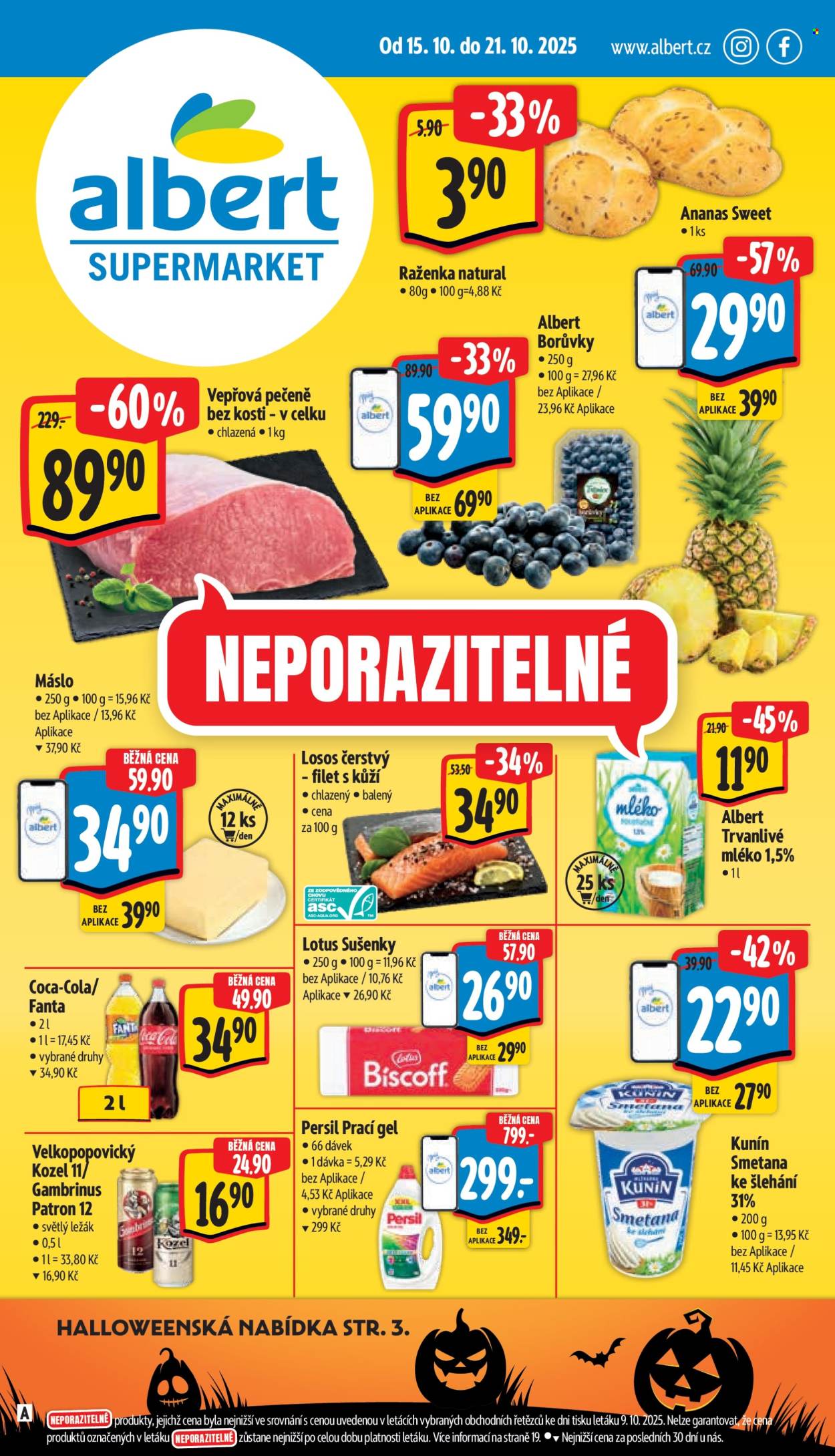 Leták Albert Supermarket - 15.10.2025 - 21.10.2025. Strana 1