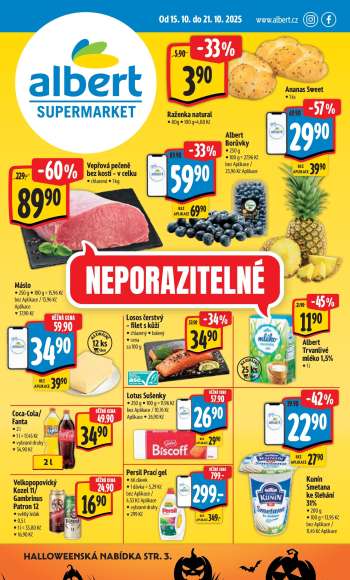 Leták Albert Supermarket - 15.10.2025 - 21.10.2025.