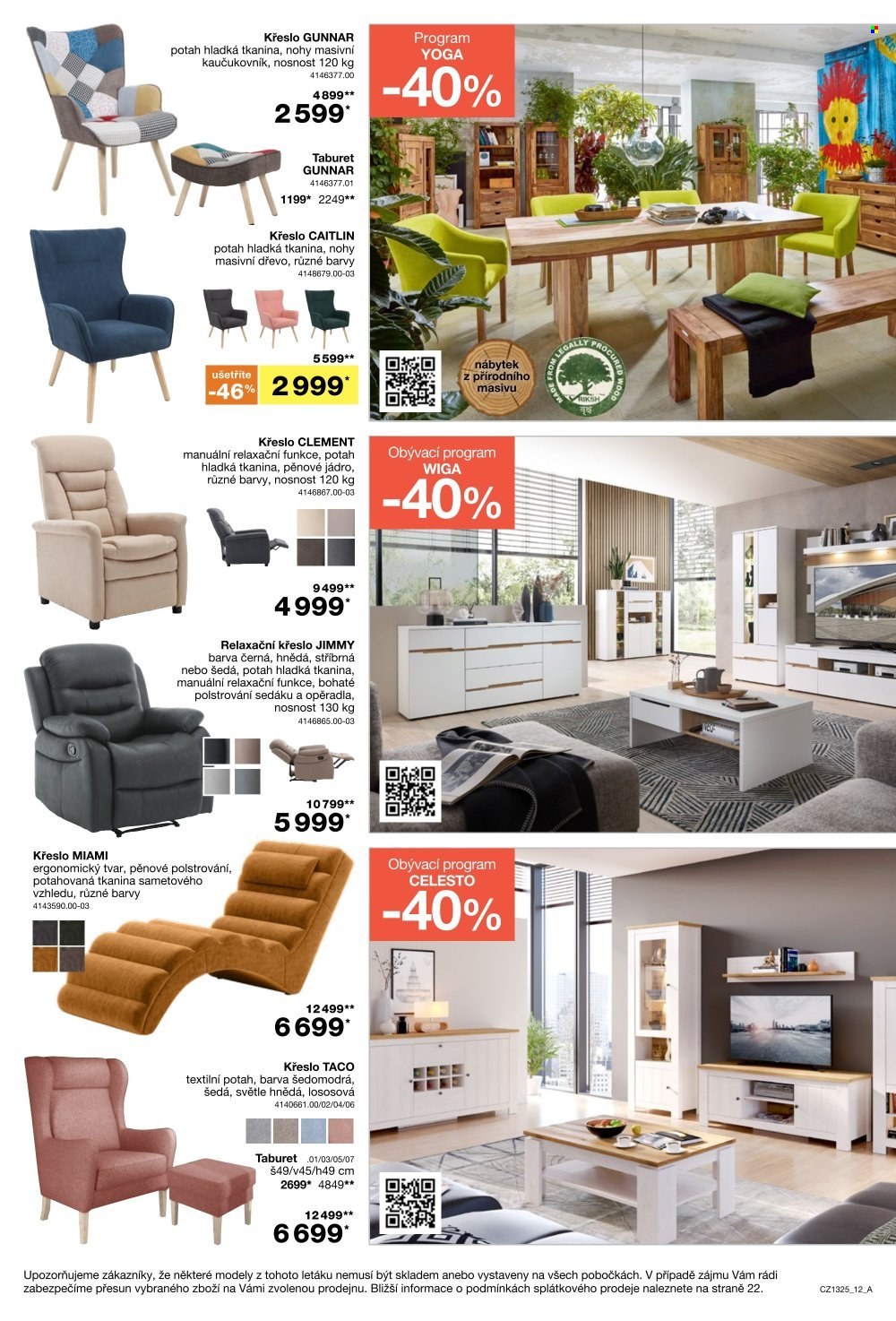 Leták SCONTO NÁBYTEK - 15.10.2025 - 4.11.2025. Strana 12