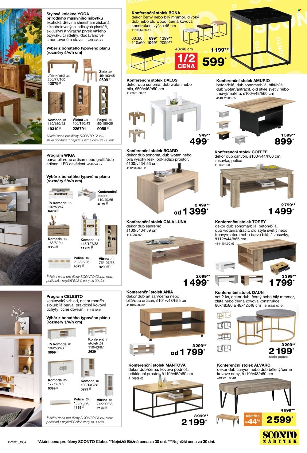 Leták SCONTO NÁBYTEK - 15.10.2025 - 4.11.2025. Strana 13