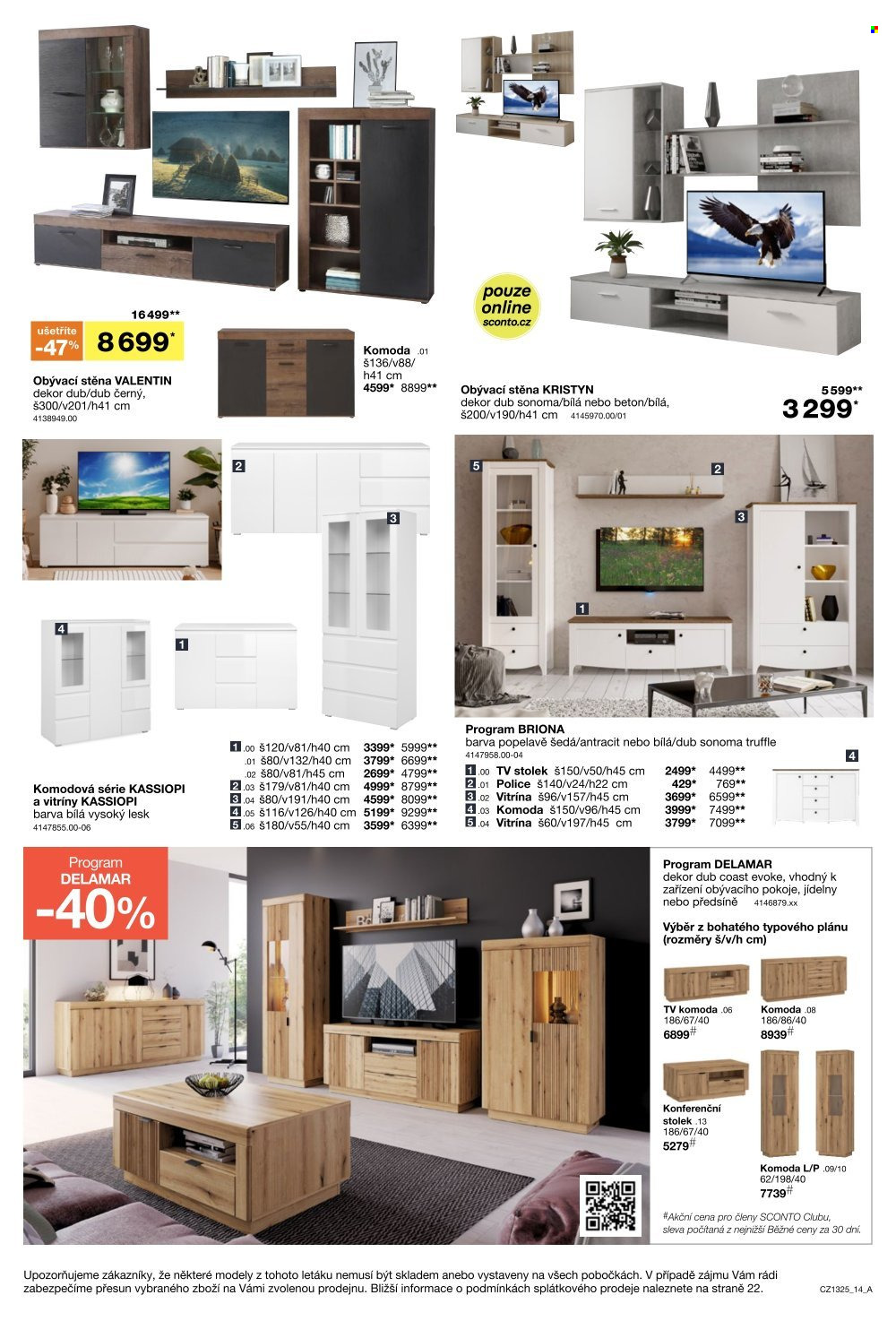 Leták SCONTO NÁBYTEK - 15.10.2025 - 4.11.2025. Strana 14